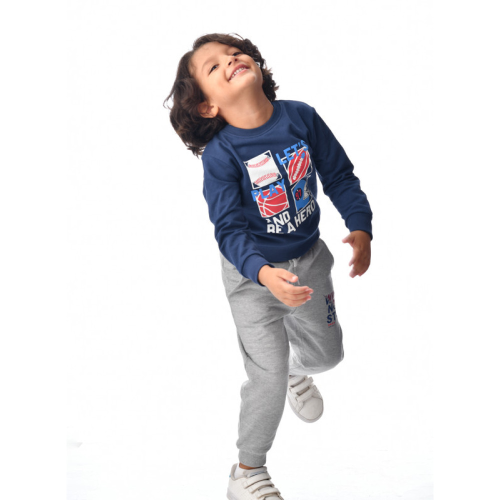 Boys' Sweatshirt (7-8 YRS) Navy - 2