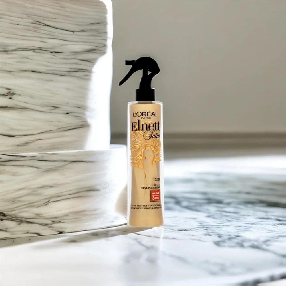 L'Oreal Elnett Heat Protect Volume Hairspray, 170 ml - 3