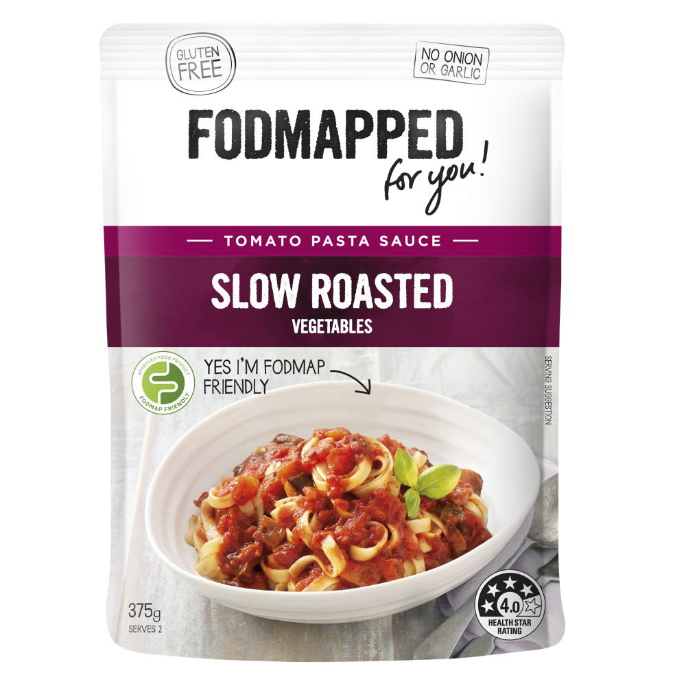 Fodmapped Slow Roasted Vegetables Tomato Pasta Sauce, 375 g - 1