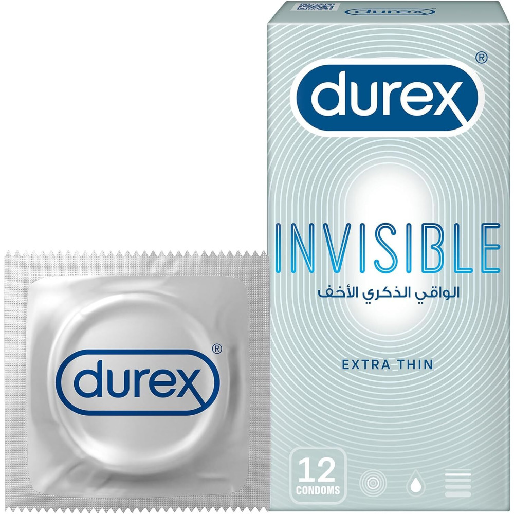 Durex Invisible Extra Thin Condom - Pack of 12 - 1