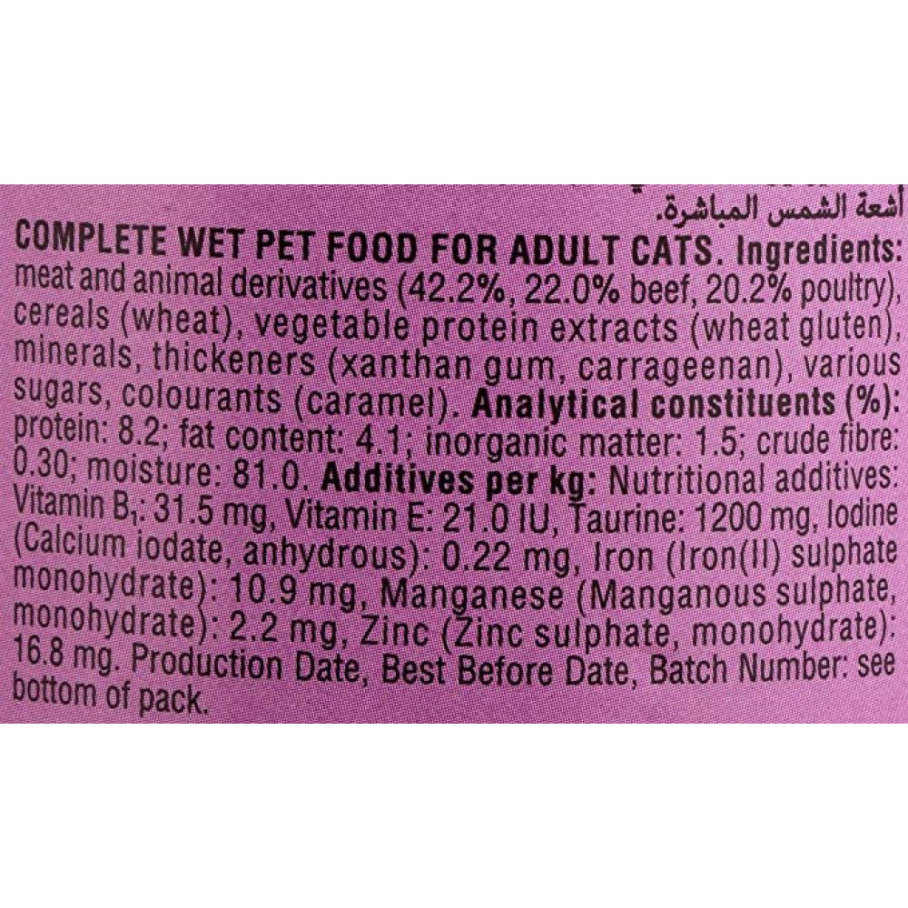 Whiskas / Cat food, Wet, Beef In Gravy, 14.1 oz (400 g) - 2