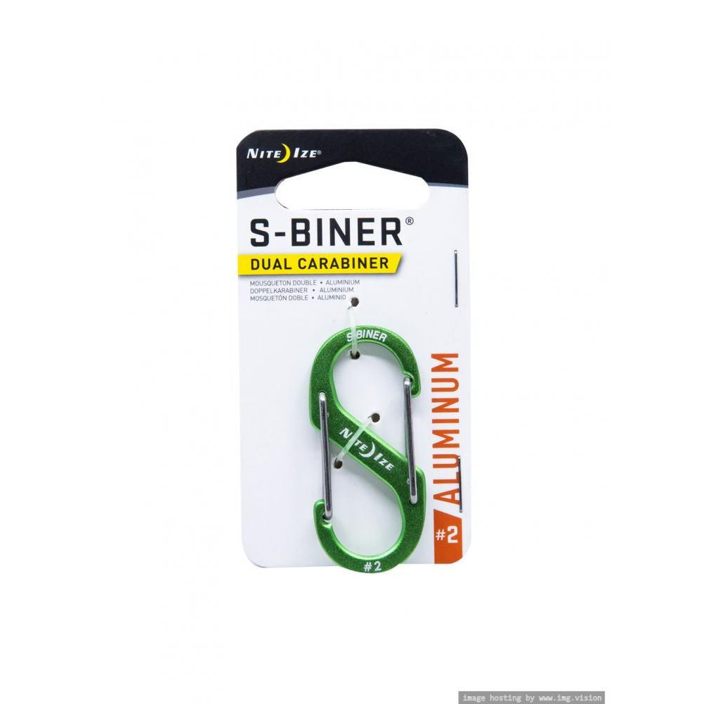 Nite Ize S-Biner Carabiner Aluminium #2 Lime - 1