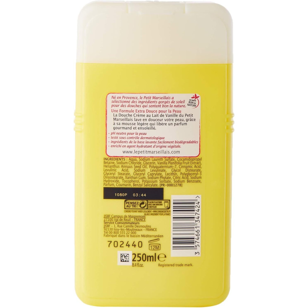 Le Petit Marseillais Vanilla Milk Shower Gel 250 ml - 2
