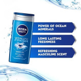 NIVEA, Men body wash, Vitality fresh effect, 250 ml - 2 miniature