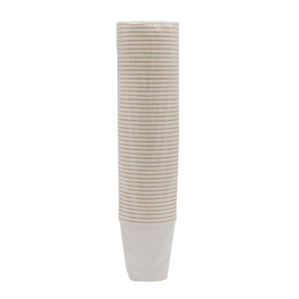 MARKQ / Disposable white paper cups, 210 ml, 8 cm, 50 cups - 2