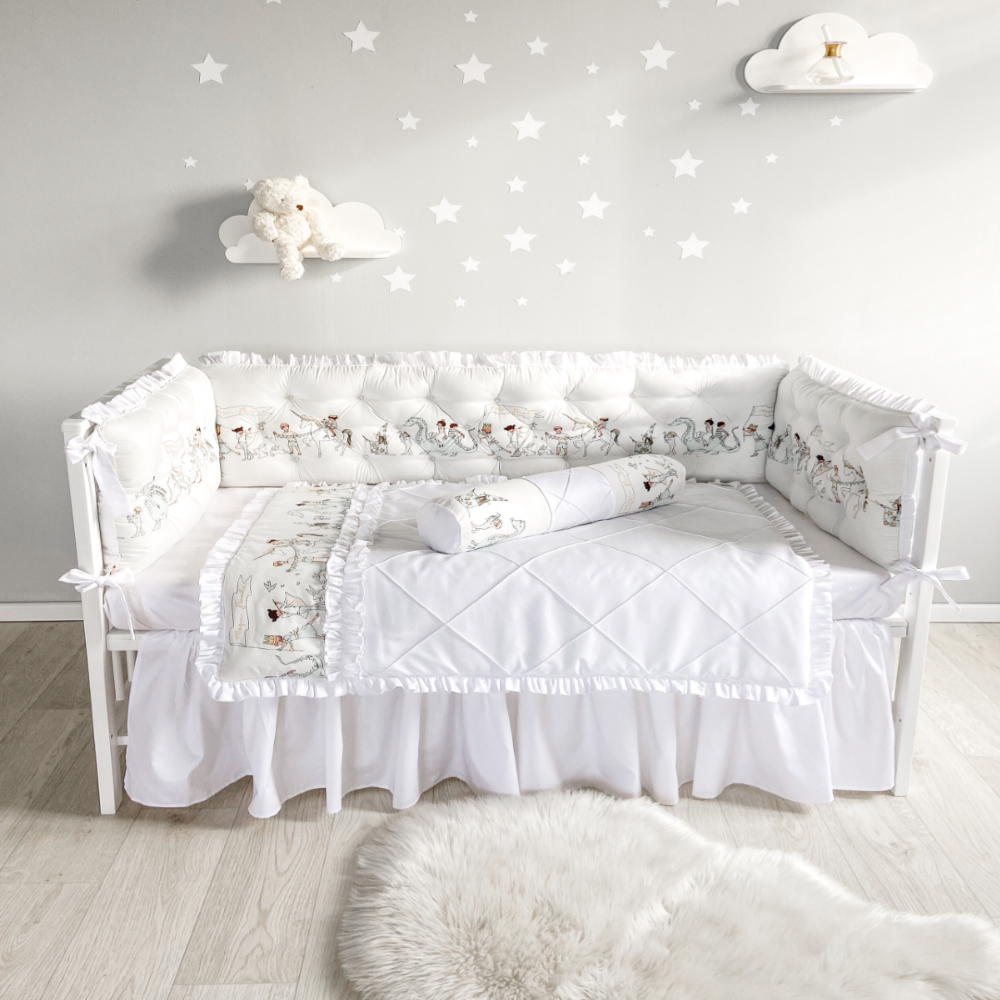 طقم مفروشات وايت ماجيك باريد - 4