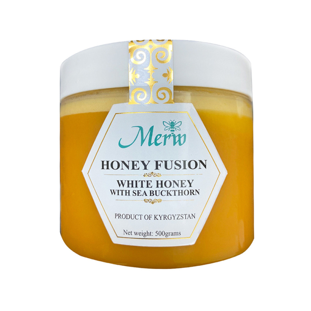 Merw Honey White Honey with Sea Buckthorn 500g (17.6 oz) - 1