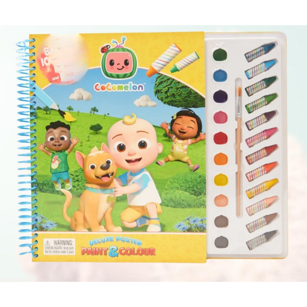 Phidal Moonbug Cocomelon Deluxe Poster Paint & Color - 1