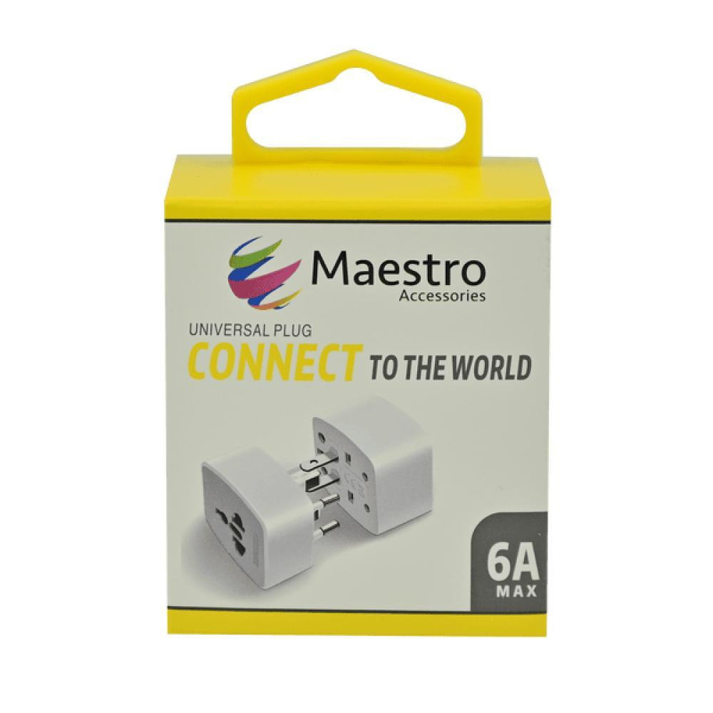 Maestro World Travel Adapter, White - 1