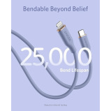 Anker, PowerLine III Flow USB-C to Lightning Cable, 0.9 m, Lavender grey - 3 miniature