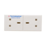 Terminator 2 Way UK Power Extension Socket Without Cable - 1 miniature