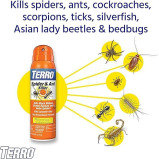 Terro 16 OZ Aerosol Spider Killer-3 Terro Multi-Insect Killer - Kills Spiders, Ants, Roaches \& More  - 2 miniature