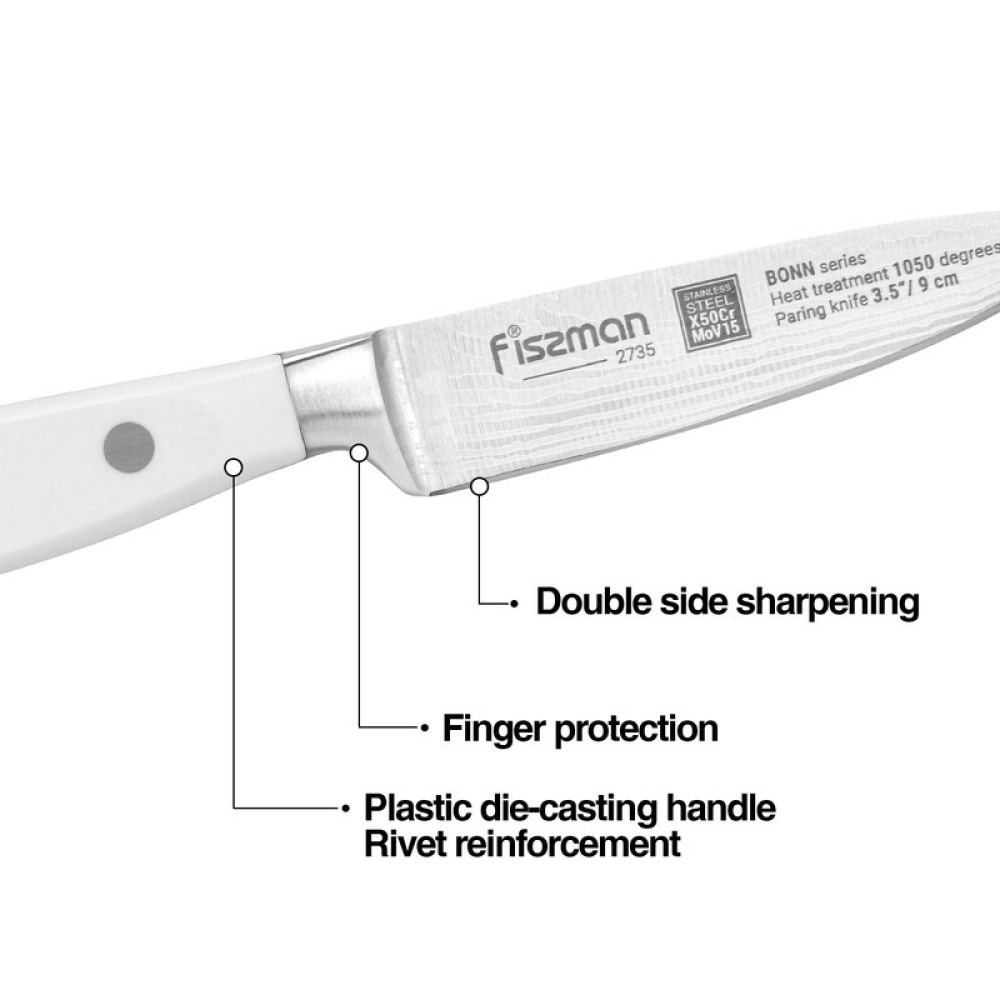 Fissman 3.5'' Paring Knife Bonn Stainless Steel - 2