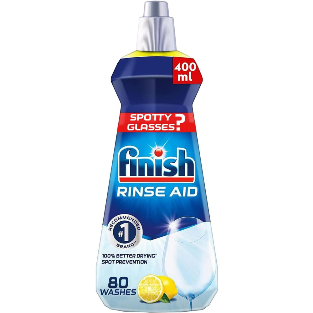 Finish, Dishwasher detergent rinse aid liquid, Lemon, 400 ml - 1