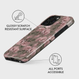 جراب هاتف Burga متوافق مع IPHONE 15 PRO Max، غطاء هاتف متين هجين مكون من طبقتين من السيليكون الصلب الواقي العتيق المقاوم للخدش والصدمات - 3 miniature