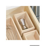 Interdesign Wood Drawer Organizer 5 x 3.3 x 2.5 inch - 2 miniature