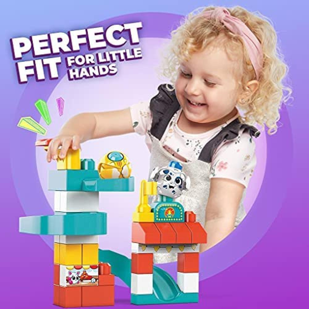 Mega Blocks / Amusement park, Peek a blocks, Chase ‘N Slide playset, GKX70, Multicolour, 30 pcs, 1+ - 3