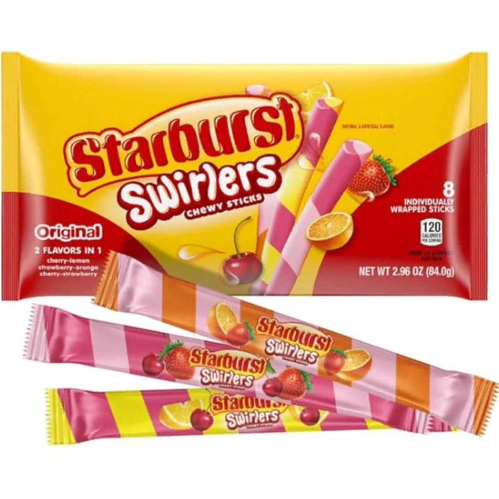 Starburst Swirlers Chewy Sticks Candy Share Size 2.96 oz (84 g) - 1