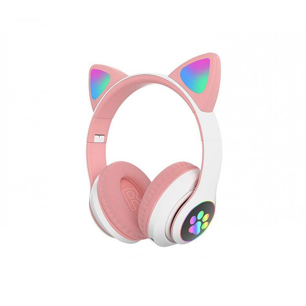 Stn-28 Cat Style Headphones Pink - 1