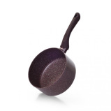 Fissman Deep Sauce Pan 16x8cm Mosses Stone Series Non Stick Aluminum Brown - 1 miniature