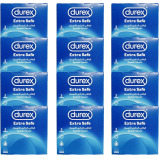 Durex Extra Safe Extra Lubed Condoms for Men, Pack of 3 x12 boxes (36 pieces) - 1 miniature