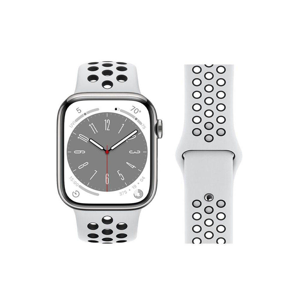 Perfii Dot Silicone Replacement Band For Apple Watch 41, 40, 38 mm Series 8/7/6/5/4 SE - 2