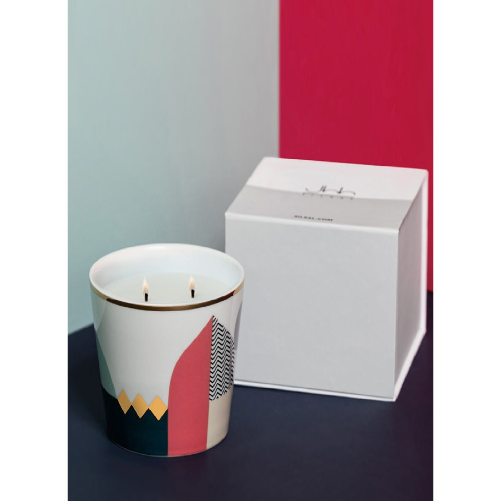 صلصال × صبر "ليالي" شمعة العود المتفتح - 500 جرام للمناسبات مثل شهر رمضان - 2