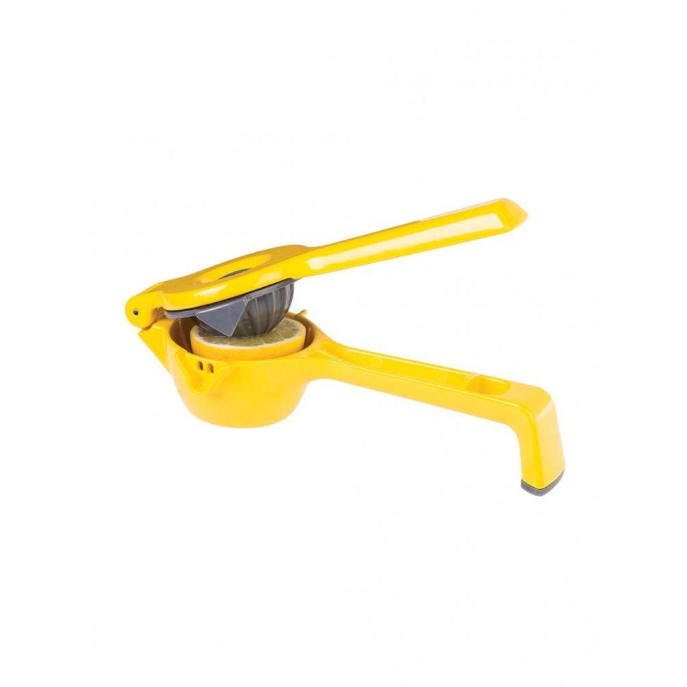 PrepWorks Countertop Press Citrus Juicer Yellow 2.5 x 4 x 11.75 inch Cast Aluminum, ABS, TPE - 1