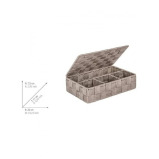 Wenko Bath Organizer Small Mod. Adria Lid Taupe - 6 miniature