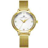 Kenneth Scott Women's White Dial Analog Watch - K22523-GMGW - 1 miniature