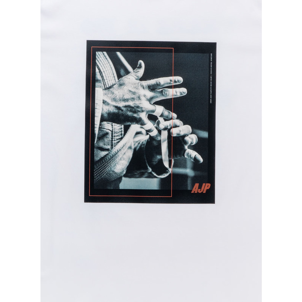 T-Shirt UAEJJ AJP LOGO 2 for Men, Cotton, White, size XL - 3