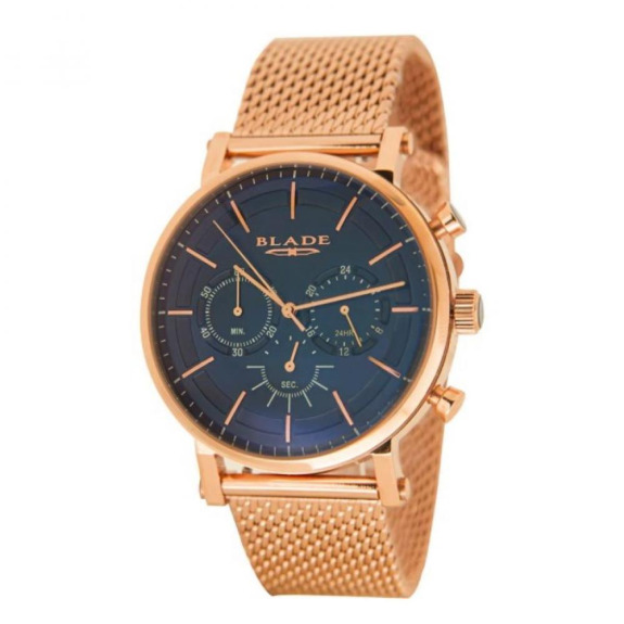 ساعة Blade HORIZON Ss NIGHT 3577G2RBB SS & Mesh Chronograph للرجال