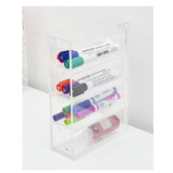 HS Vanity 4 Tiers Acrylic Glasses Display Drawers Clear - 2 miniature