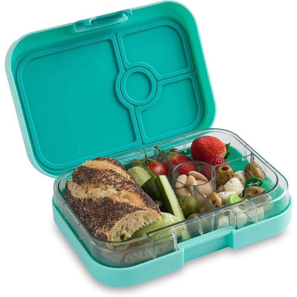 Yumbox Panino 4-Compartment Leakproof Bento Box Surf Green - 4