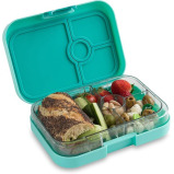 Yumbox Panino 4-Compartment Leakproof Bento Box Surf Green - 4 miniature