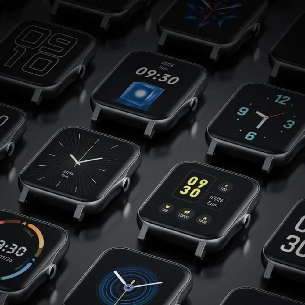 Smart Watch for Men Women 1.69-inch Mega Screen 100 Sports Modes,100+ Watch Faces Heart Rate, Blood Oxygen and Blood Pressure Life Waterproof Level (P - 4