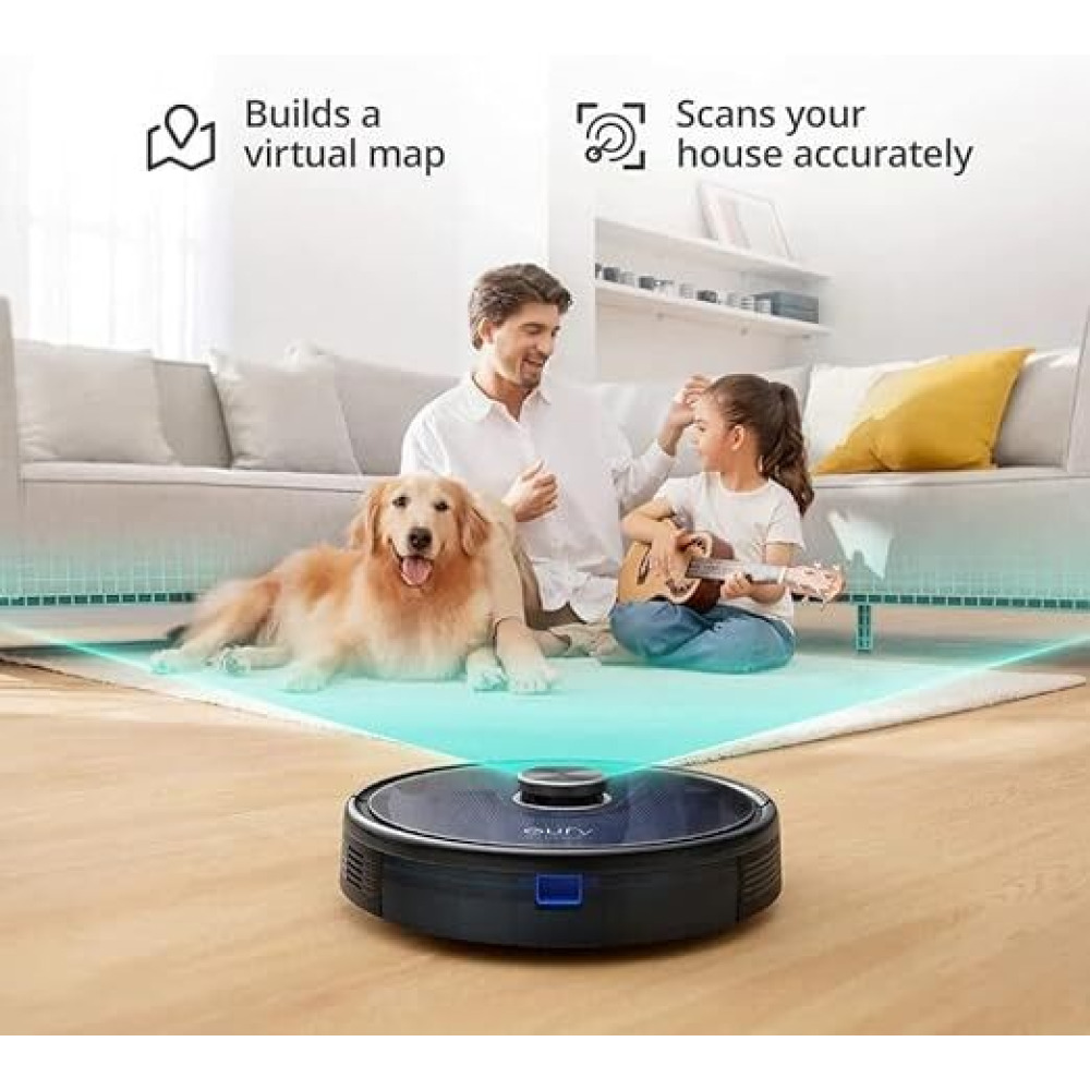 Eufy RoboVac L35 Hybrid Plus Robotic Vacuum Cleaner, Black - 5