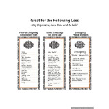 Dmc 80 قطعة من قائمة التسوق المميزة مع مغناطيس مقاس 4 × 9 بوصة باللون الأسود القوطي - 3 miniature