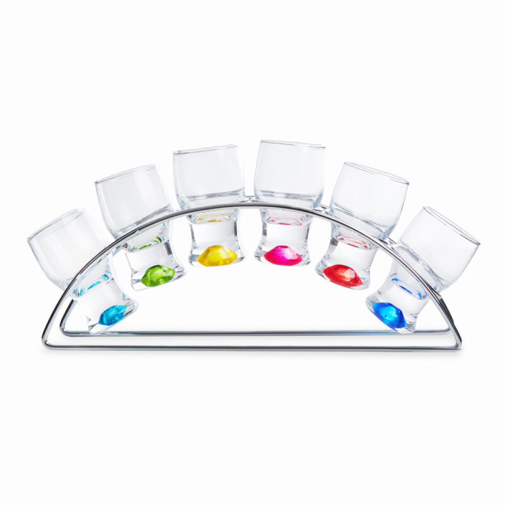 Fissman 6-Piece Shot Glasses 60ml With A Stand Glass - 3