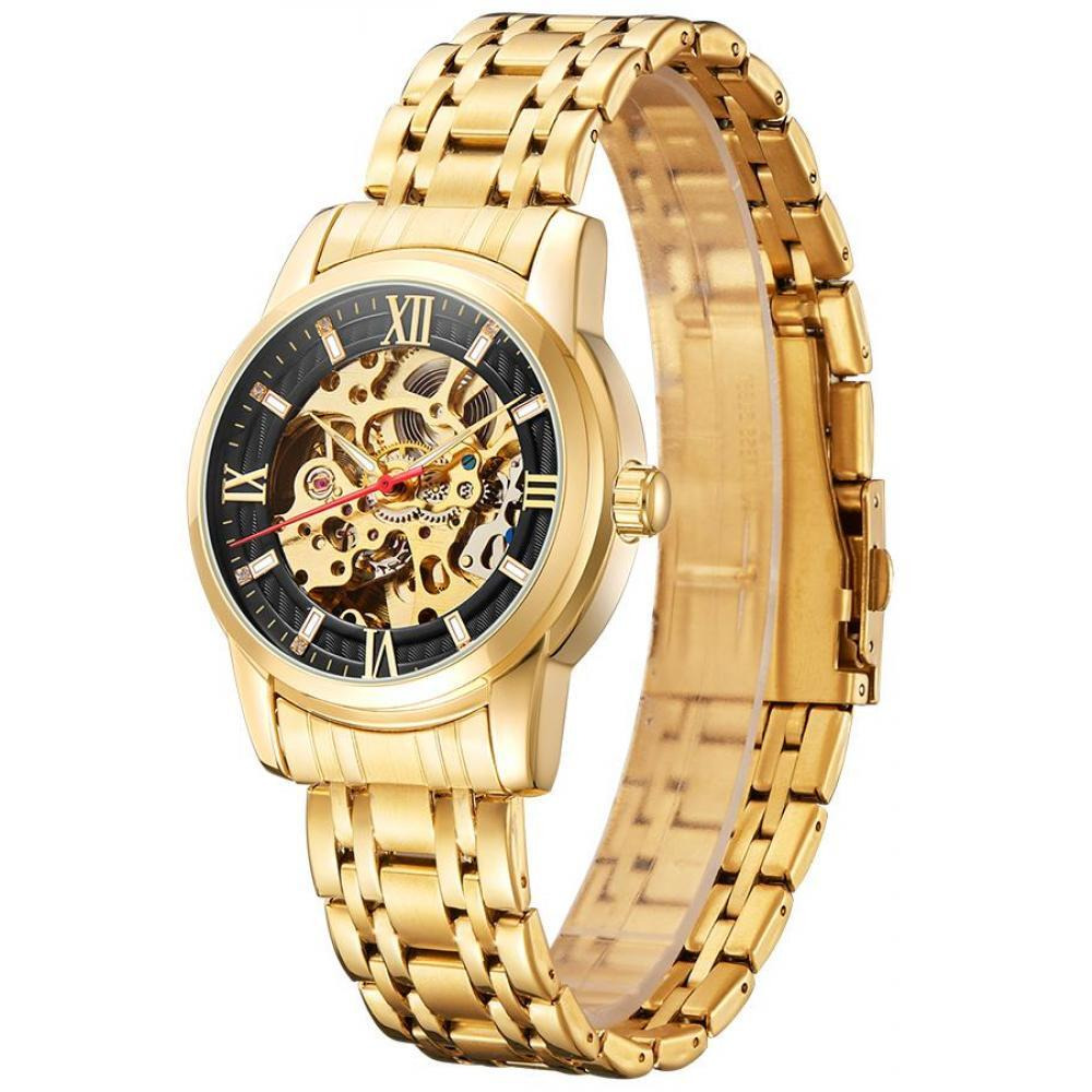 Kenneth Scott Men's Black Dial Mechanical Watch - K22311-GBGB - 2