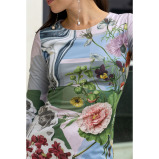 Asian Spirit, Flower Gaze Dress, Size small (S) - 4 miniature