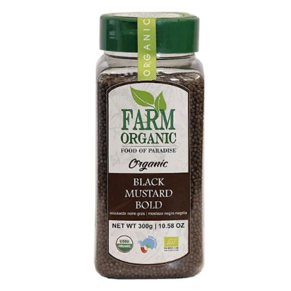 بذور الخردل الأسود العضوية من فارم (جريئة) 300 جم - 1