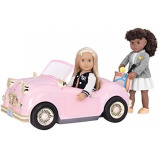 Our Generation BD61007 Terry Fashion Doll, Pink, Navy & White Jacket - 4 miniature