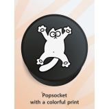 PopSocket for Smartphones and Tablets, print White Cat - 2 miniature