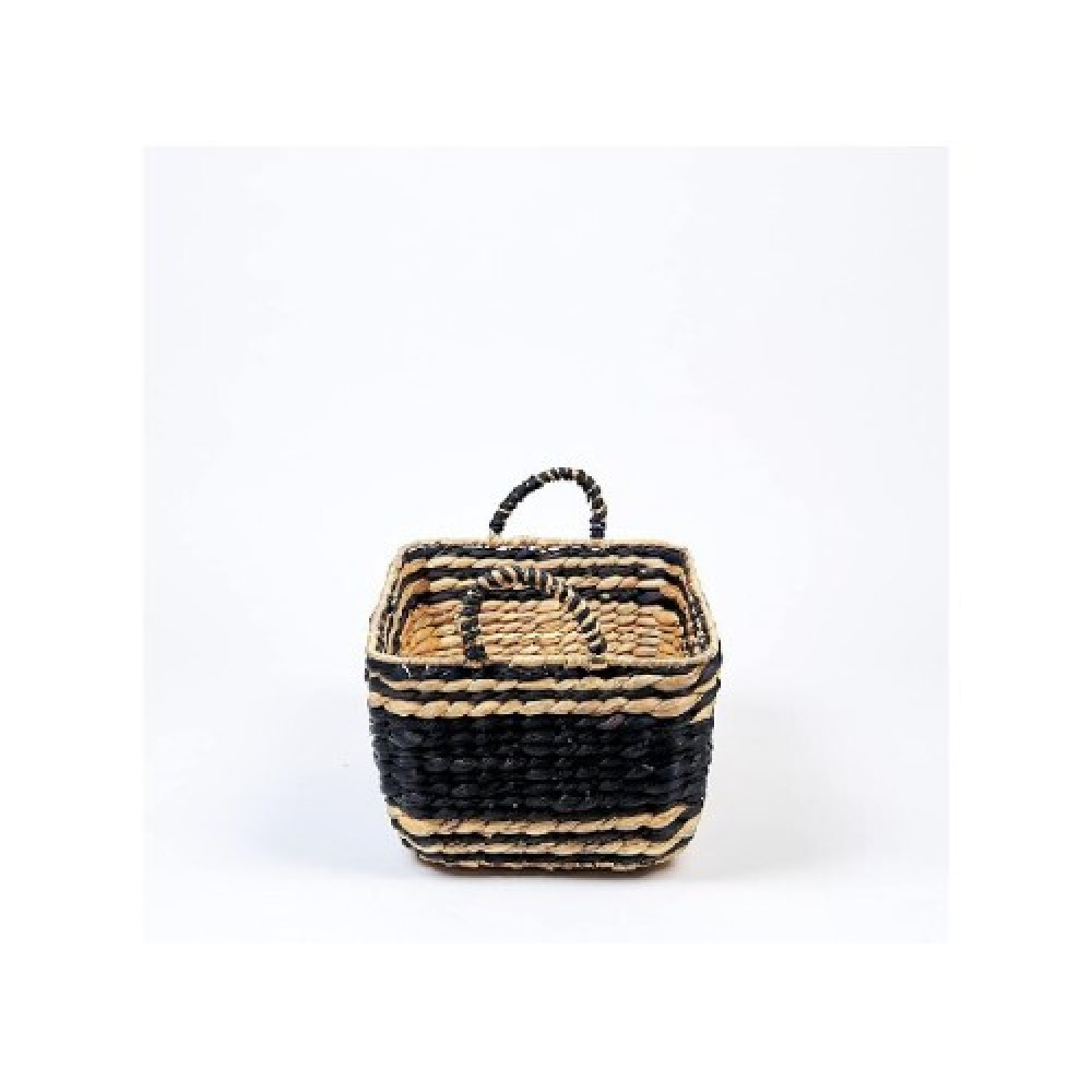 Homesmiths Large Water Hyacinth Storage Basket L44 x W30 x H20 cm - 4