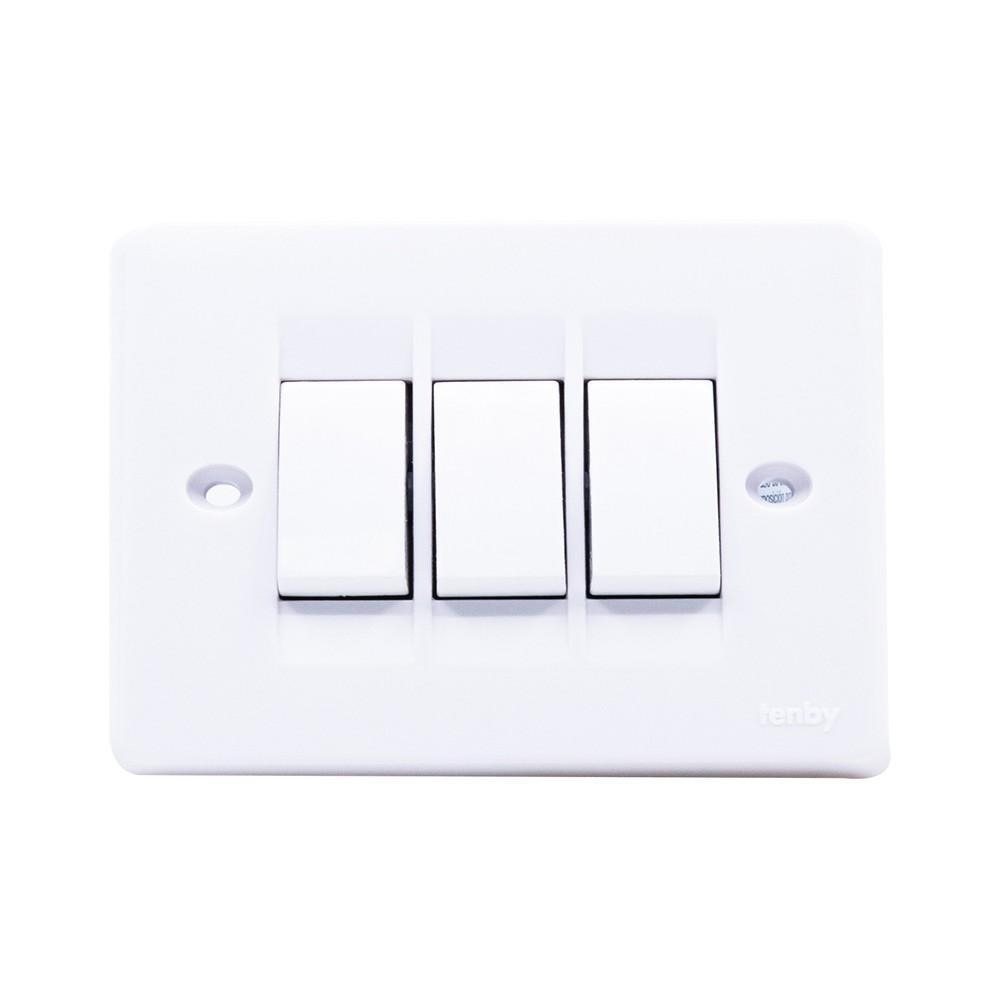Tenby Switch 3 Gang 1 Way - 1