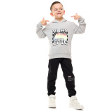 ТОЛСТОВКА С Капюшоном Для МАЛЬЧИКОВ, СЕРАЯ, мил 2-3 года - 4 miniature