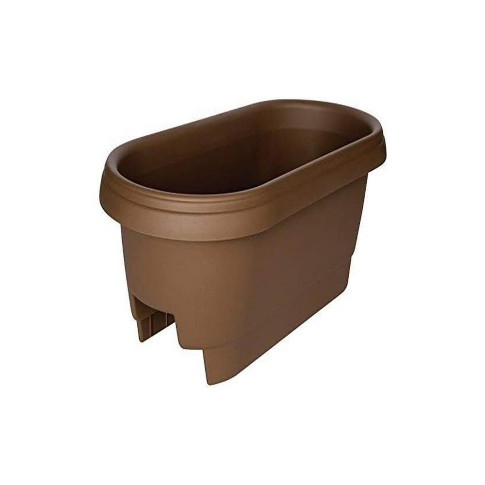 Bloem 24" Chocolate Rail Planter - 1