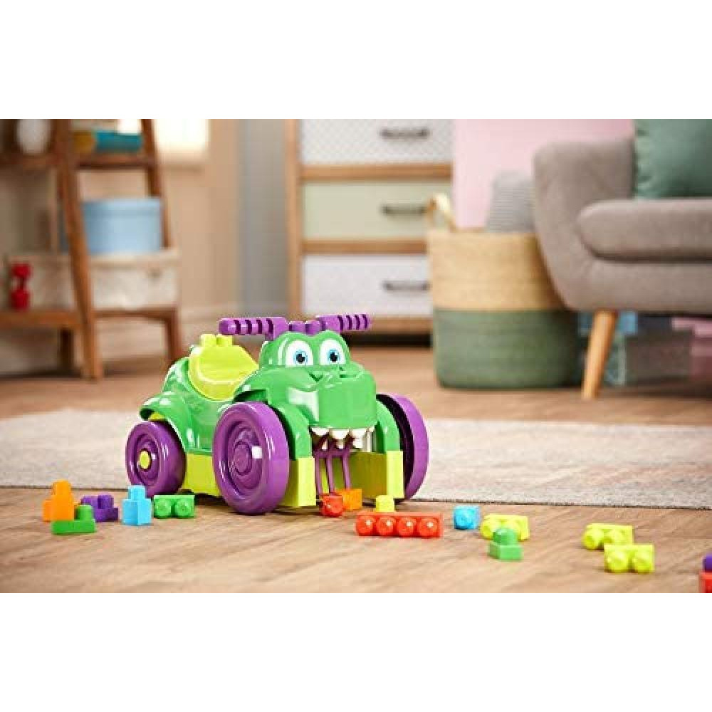 Mega Bloks / First Builders Ride 'n Chomp Croc with Big Building Blocks, 26 Pieces, GFG22, 1-3 years - 6