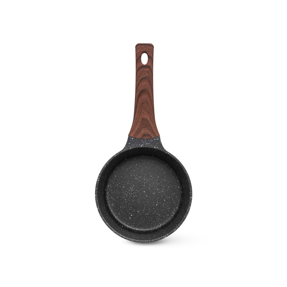 FISSMAN Saucepan 1.2L with Glass Lid, Non-Stick Marble Coating Aluminum Saucepan 16x8cm Filomena Series - 2